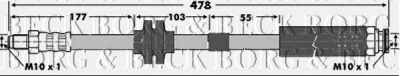 BORG & BECK bbh6779 -  Тормозной шланг